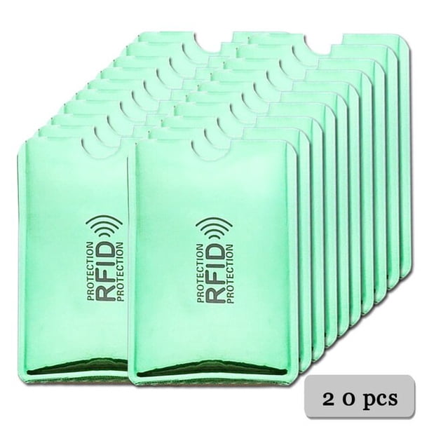 Portatarjetas Anti Rfid, lector de bloqueo, funda de tarjeta de identificación bancaria, Protector de Metal, funda de aluminio