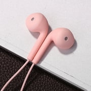 U19 3.5mm Wired Earbuds Earphones with Noise Canceling Microphone (Pink)