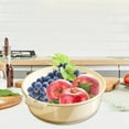 thumbnail image 4 of Double Layer Vegetable Washing Basket | Salad Spinner Alternative | Kitchen Produce Cleaner and Drainer | Food Prep Colander with Removable Strainer | Dishwasher Safe Plastic for Home Use, 4 of 5