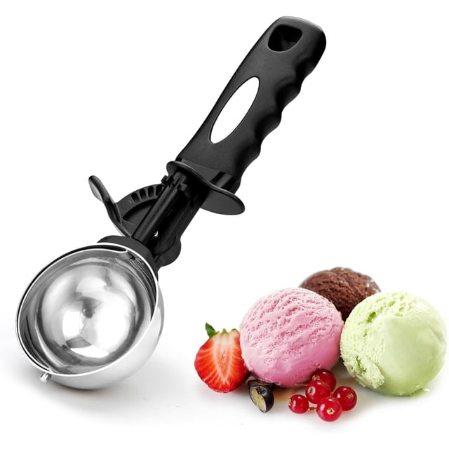 Small Cookie Scoop Set Include TSP / TSP / TSP Cookie Dough Scoops Ice Cream Scoopers Stainless Steel Cookies Scoops for Baking Good Soft Grips Quick Trigger Release