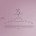 thumbnail image 6 of LEDREM 50-Pack Velvet Hangers, Non-Slip Clothes Hangers with 360° Swivel Hooks, Slim & Sturdy for Coat, Dress, Space-Saving, Coral Pink, 6 of 8