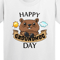 thumbnail image 4 of Inktastic Happy Groundhog Day Cute Youth T-Shirt, 4 of 5