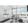 thumbnail image 5 of Amazon 24" White Wood Floating Vanity with Gray Top and Black Trim, 5 of 10