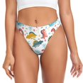 thumbnail image 1 of Fotbe Dinosaur Tanga Sin Costuras para Mujer con Estampado – Panties Invisibles, Transpirables y Cómodos para Uso Diario-3X-Large, 1 of 6