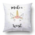 thumbnail image 1 of BOSDECO Quote unicorn Pillowcase Throw Pillow Cover Case 18x18 inches, 1 of 2
