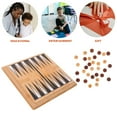 thumbnail image 5 of HLONK Mini Backgammon Strategic Board Game Toys Portable Small Chess Childrens Bamboo Desktop Travel, 5 of 5