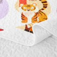 thumbnail image 5 of Erosebridal Cartoon Alphabet Letter Bed Spread Queen for Boys Girls, Cute Lion Animal Queen Coverlet Set, 3 Pieces, 5 of 7