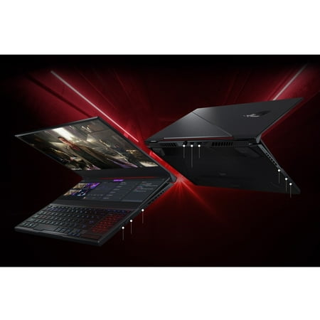 ASUS - Zephyrus Duo 15 SE GX551 15.6" Gaming Laptop - AMD Ryzen 9 - 32 GB Memory - NVIDIA AMD GeForce RTX 3080 Radeon Vega - Off Black