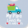 thumbnail image 4 of Inktastic My Papa Loves Me Grandson Truck Boys Baby Bib, 4 of 4