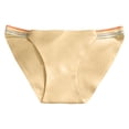 thumbnail image 6 of Panties for Women,Fashion Striped Ice Silk Hollow Briefs for Women Comfortable Breathable Seamless Panties,Womens Underwear,Yellow,M, 6 of 6