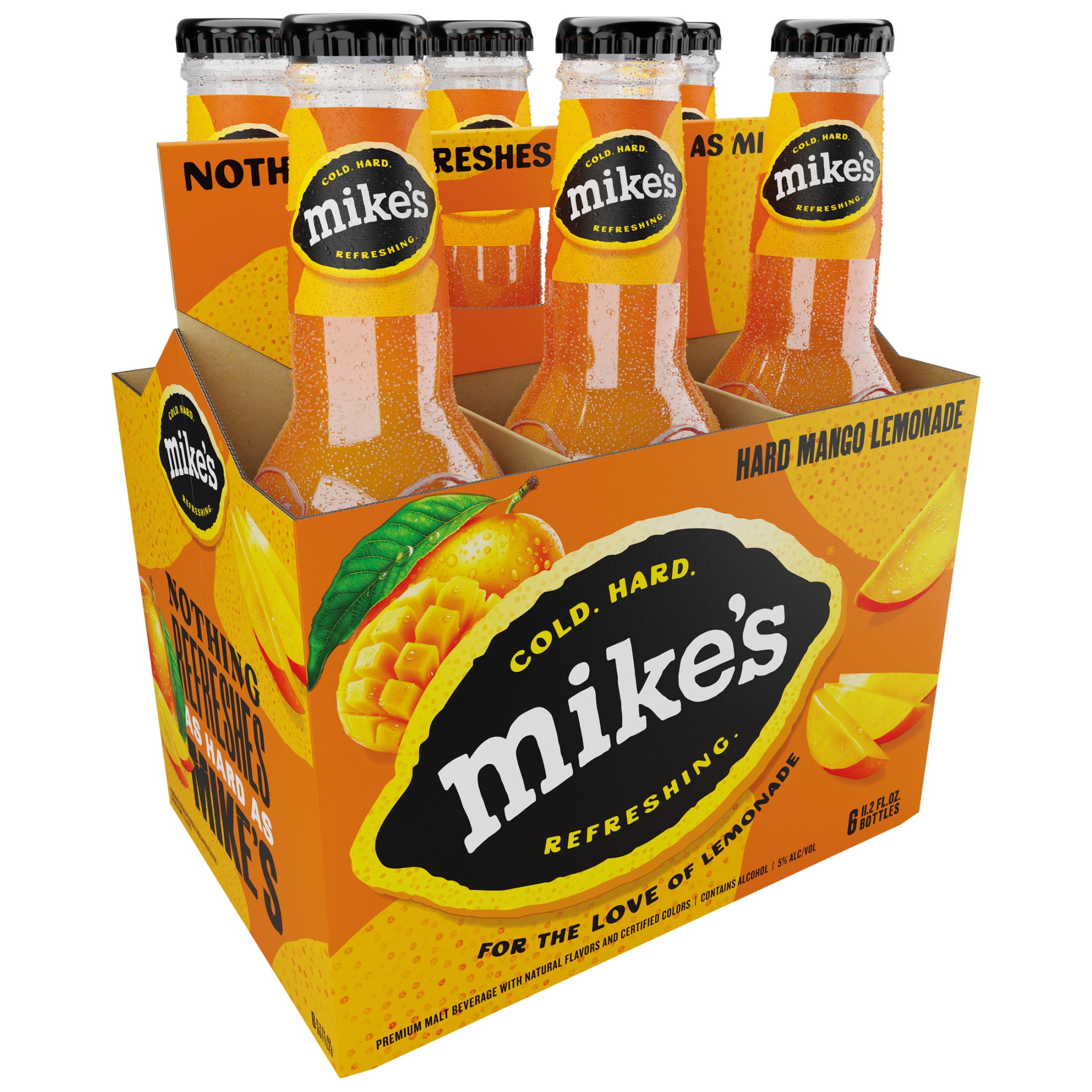 Mike's Hard Lemonade Mango, 6 Pack, 11.2 fl oz Bottles, 5% ABV - Utah
