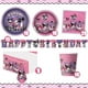 thumbnail image 4 of Decoración para fiesta de cumpleaños de Kuromi, suministros para fiesta My Melody, mantel rosa, vasos, globos, 9 platos, pancarta, suministros para baby shower, juguetes, 4 of 5