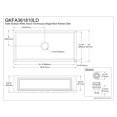 thumbnail image 5 of Gourmetier GKFA361810LD Arcticstone 36" Solid Surface White Stone Apron-Front Single Bowl Farmhouse Kitchen Sink with Strainer, Matte White, 5 of 8
