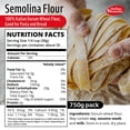 thumbnail image 5 of Molino Rossetto Italian Semolina Flour for Pasta, Bread, and Pizza, Authentic Durum Wheat Semolina Flour from Italy (1.65 lb/ 750gr) - Pack of 1, 5 of 6