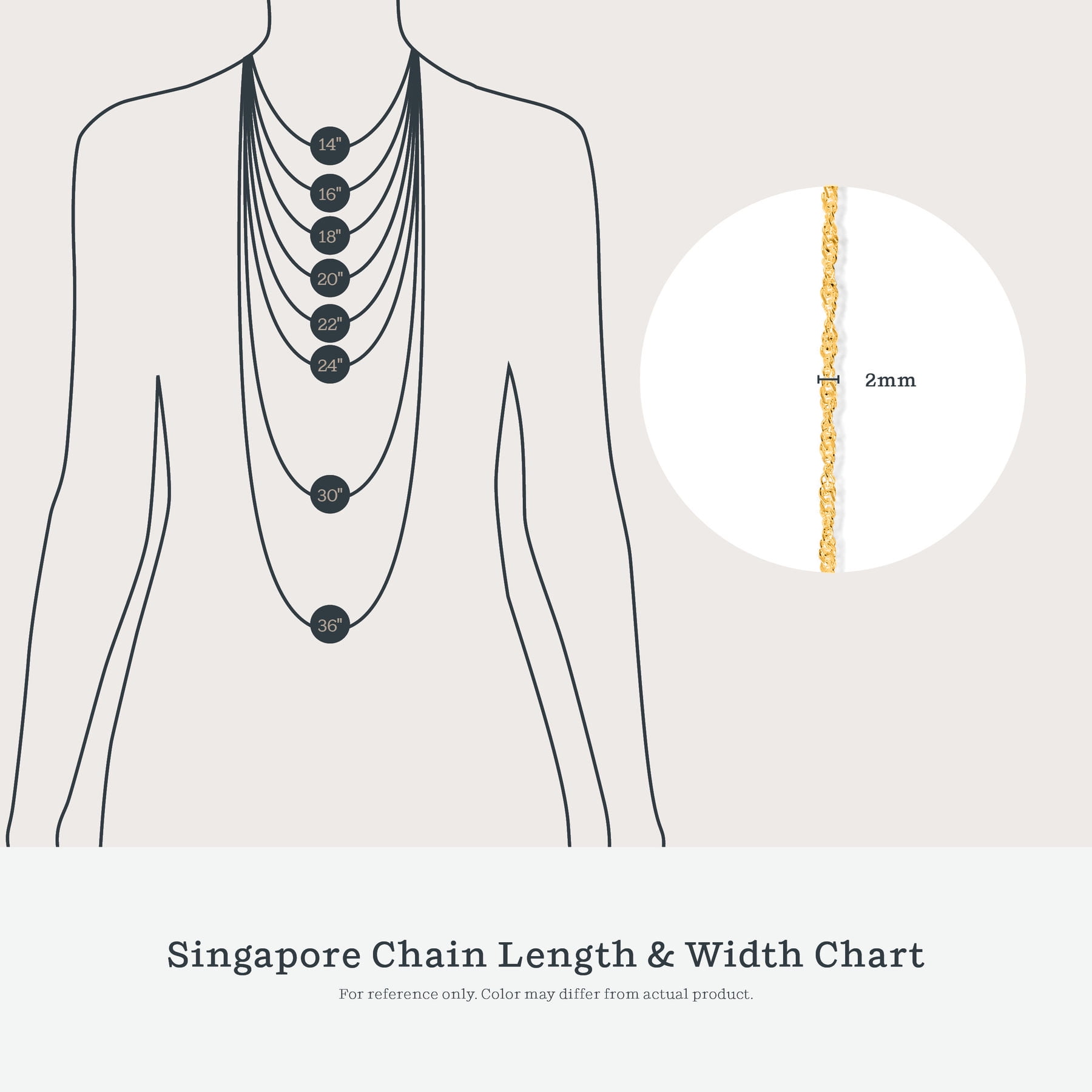 Gold Plated Sterling Silver 2mm Italian Singapore Twisted Curb Chain Necklace 18'