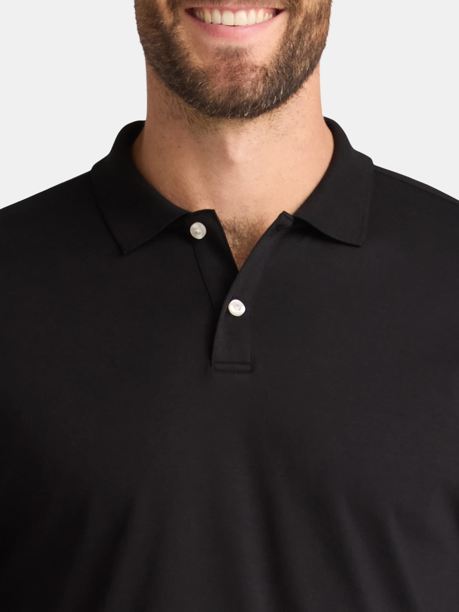 George Men’s and Big Men’s Interlock Polo Shirt, Sizes S-3XL