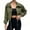 Army green, variant on Spring Fall Women Long Sleeve Turn-down Collar Casual Zipper Jacket Loose Anorak Crop Coat with Pocket