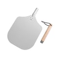 thumbnail image 2 of Pizza Peel Almacenamiento fácil para queso, pan, frutas, verduras portátiles versátil Uso de ahorro de ahorro Pizza Pizza Piceta de madera Mango de 28.2 cm, 2 of 8