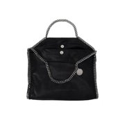 Stella Mccartney Women's Black Falabella 3 Chain Shoulder Bag Black