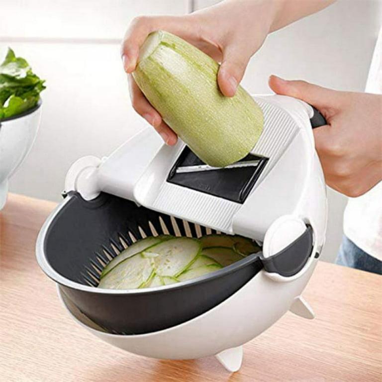 Mandoline Slicer Vegetable Chopper Shredders With Basket – Meraki Unboxed