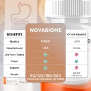 NovaBiome Advanced Gut Support Pills Advanced Energy Vitamin Supplement Nova Biome 60 Capsules