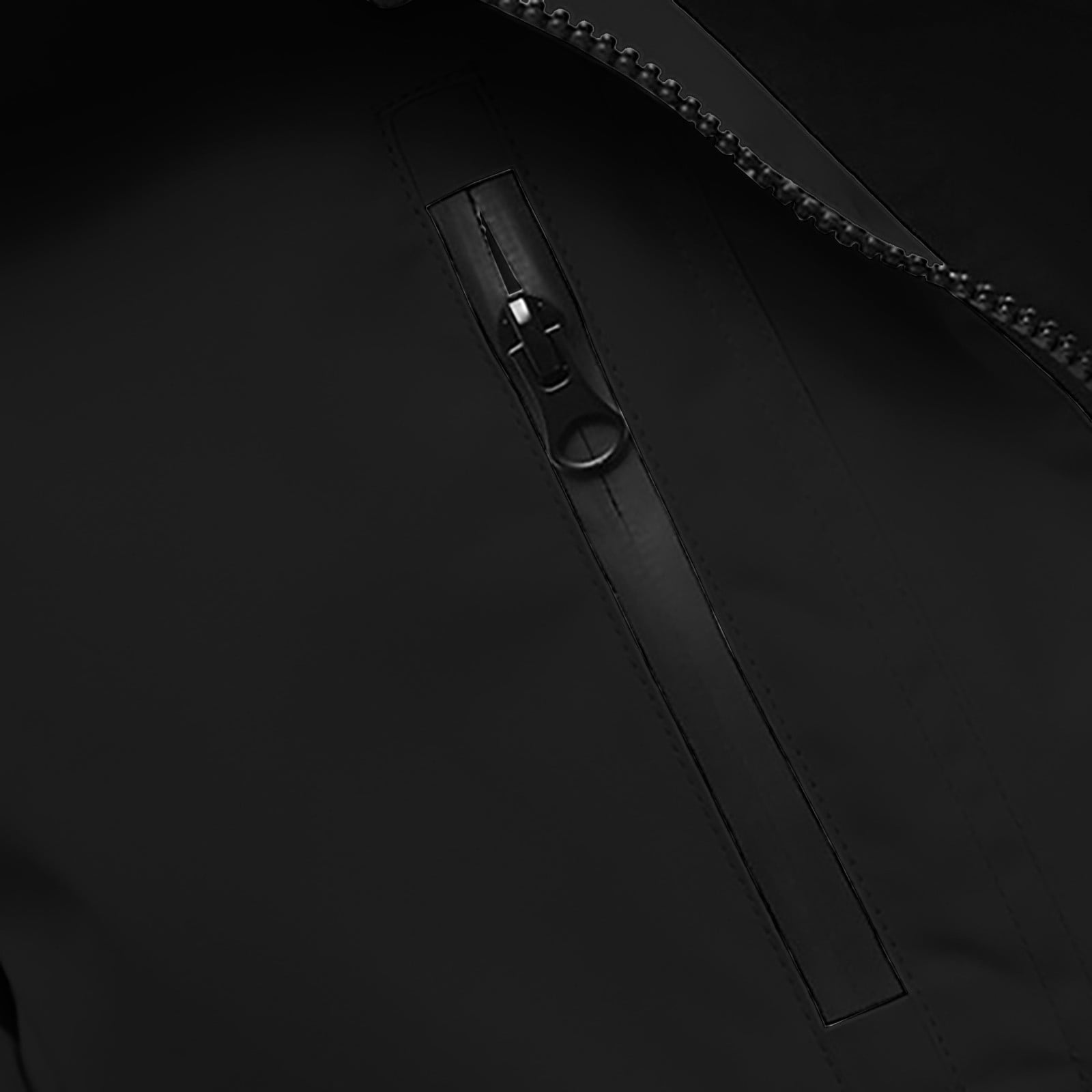 Sentmoon Mens Coat Solid Color Long Sleeve Hooded Neck Snow Jacket Men Oversized Zipper Windbreaker Waterproof Mens Fall Clothing with Pockets Winter Trendy for Travel and Hiking Black M