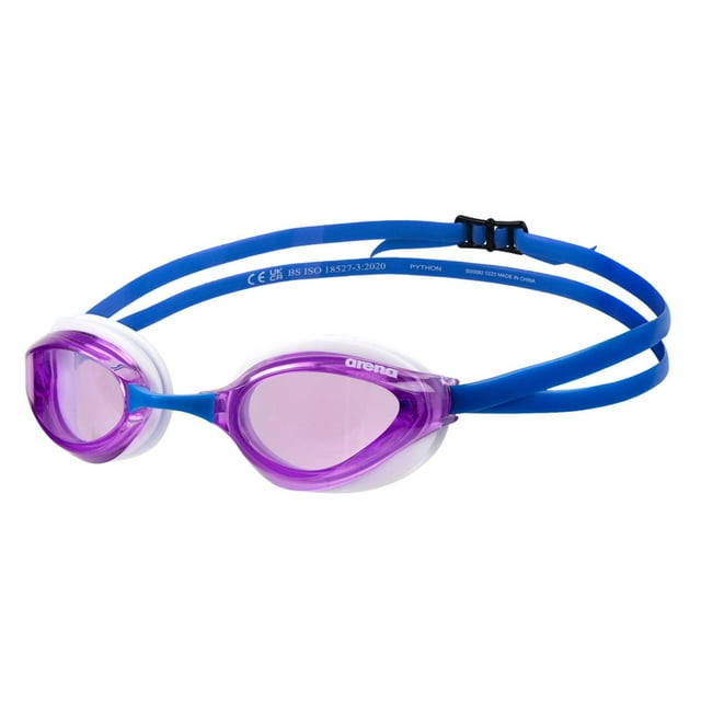 ARENA - anteojos de natación unisex de Python Racing para hombres y mujeres, lentes antivaho, sin es multicolor
