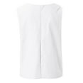 thumbnail image 5 of Prolriy Sleeveless Summer Tops for Women Trendy Womens Lmitation Linen Tops Shirt Ladies V Neck Loose Sleeveless Blouse Tee Vest Going Out Tops for Women, Womens Tops White XXXXL, 5 of 7