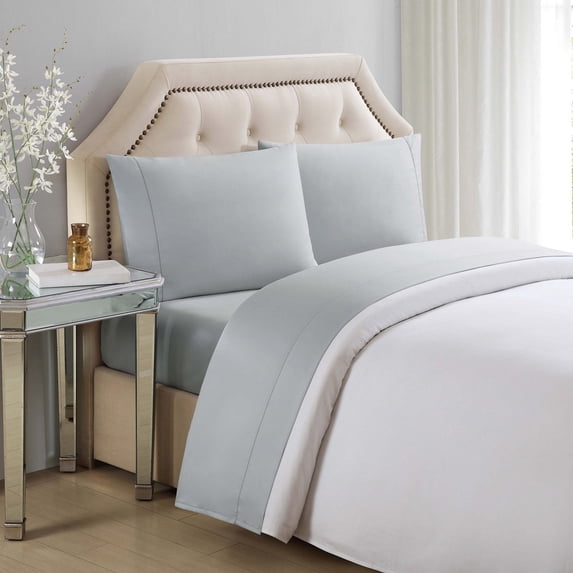 610 Thread Count Cotton Solid Bright White Pillowcases by Charisma