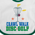 thumbnail image 4 of Inktastic Crawl Walk Disc Golf Boys or Girls Baby Bib, 4 of 4