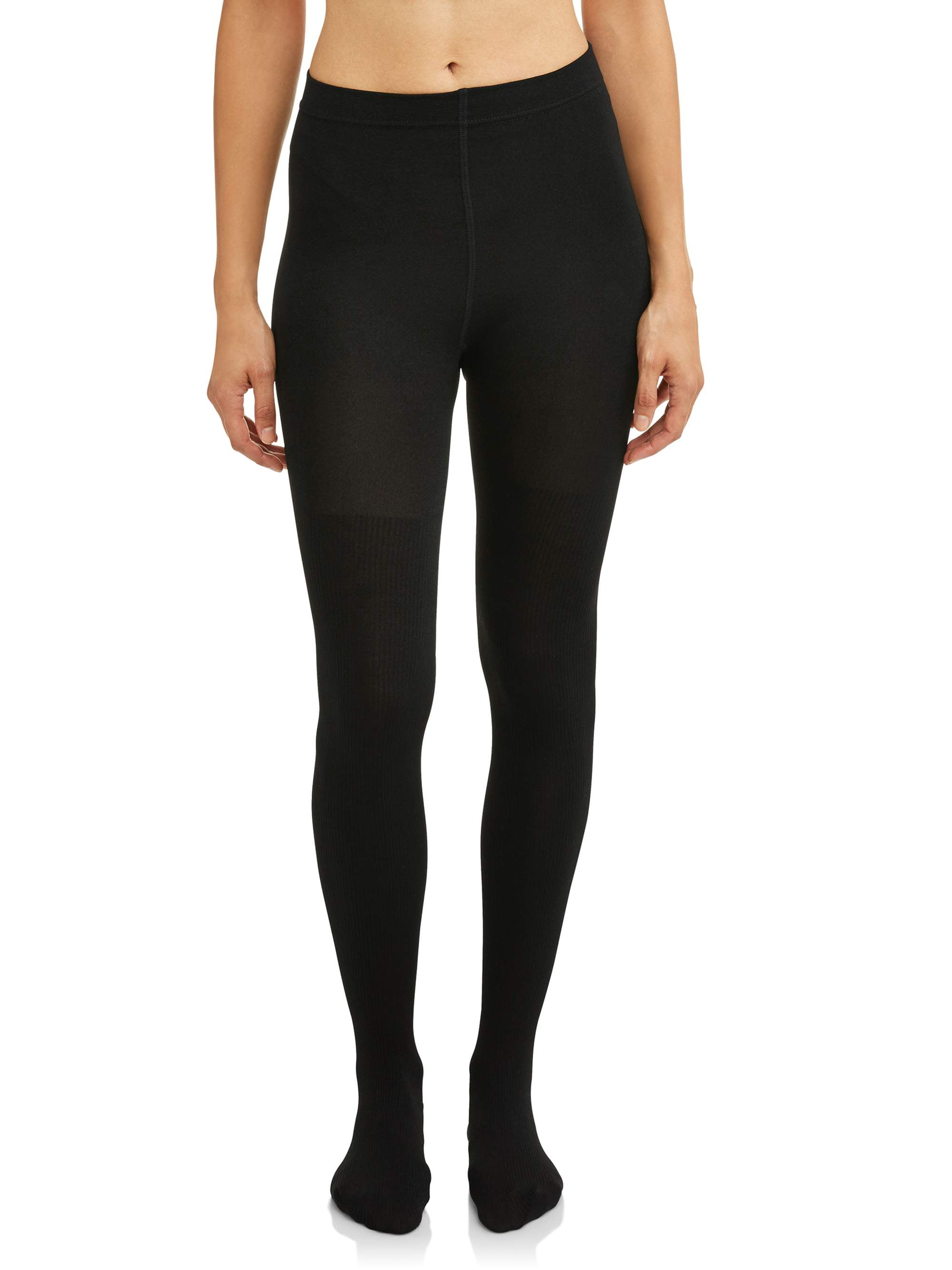 Women's Fleece Lined Ribbed Footed Tights - Walmart.com
