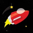 thumbnail image 3 of Grey, Jace 15x15 Black Modern Framed Museum Art Print Titled - Galaxy Rockets In Space, 3 of 5