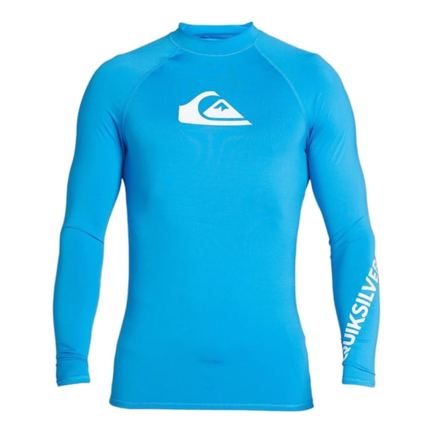 Playera Quiksilver Hombre All Time LS UPF 50 Rashguard Azul EQYWR03137BPJ0