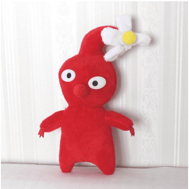 Muñeco de peluche Pikmin de 15 cm, juego Olimar, flor, hojas, brotes, Chappy, bulborb, juguete de peluche suave, rojo y amarillo, regalo para niños, fanáticos, cumpleaños