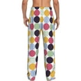 thumbnail image 2 of Bixox Men's Polka Dot Patterned Pajama Pants with Pockets Lounge Clothes for Home, 2 of 5