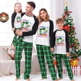 thumbnail image 2 of Pijamas familiares navideños a juego, conjuntos de pijamas verdes, My Gnomies, en julio, 2 of 4