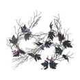 thumbnail image 2 of Nkmbld Fall Garland Halloween Purple Flower Eyeball Simulation Rattan for Home Porch Fireplace, 2 of 6
