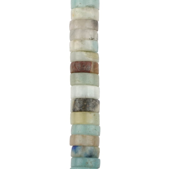 Bead Landing Multicolor Amazonite Heishi Beads, 8mm, 12 Pack
