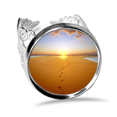 thumbnail image 1 of Footprint Sunset Silk Road Camel Desert Ring Adjustable Love Wedding Engagement, 1 of 3