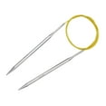 thumbnail image 3 of Uxcell Size US 10 Knitting Needles Circular Needle 47 inch Round Metal Stainless Steel Needle for Handmade Projects DIY Knitting Yellow, 3 of 4