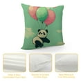 thumbnail image 4 of GOSMITH  Panda Pillow Covers for Home Sofa Kids Room Decorative Cute Cartoon Animal with Balloon Throw Pillow Covers Cushion Cases Home Decor Square Pillowcases Birthday Gifts, 4 of 5