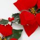 thumbnail image 5 of Guirnalda de flores de Pascua navideña, cadena de luces, decoración navideña para el hogar (2 juegos), 5 of 9