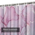 thumbnail image 4 of LALILO Black Alcohol Ink Colors Translucent Abstract Multicolored Marble Shower Curtain, 72x72 in, 12 Hooks, 4 of 6