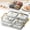 Clear, variant on Divided Serving Platter with Lid, Snack Tray with Removable Bowls, Serving Platter for Cookies Chips & Dip for Parties and Gatherings, White