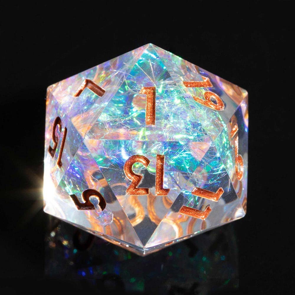 1985 Games Crystal Sharp Edge RPG Dice – Polyhedral DND Dice Retro VHS Box