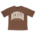 thumbnail image 3 of Ambar Women's Michigan Printed Short Sleeve Tshirt, Brown \ Stone,S - US, 3 of 5