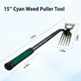 thumbnail image 5 of NAISHIER Weed Puller Tool, Time-Saving Garden Tools, Upgraded Hadfield Steel Weeding Tool Multifunctional Weeder, Dandelion Weed Puller Tool Gardening Tools for Yard, 6 Teeth, 5 of 6