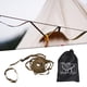 thumbnail image 3 of Cuerda de cordón para tienda de campaña al aire libre, tendedero multifunción, equipo resistente al viento Verde, 3 of 9