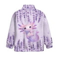 thumbnail image 5 of Uorisanigo Quarter Zip Pullover Sweatshirts Long Sleeve Zipper Sweatshirt Loose Lavender Axolotl Purple Athletic Pullover Tops Half Zip Mock Neck Hoodies Jackets Casual Clothing, 5 of 7