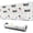 White Cow Moo, variant on Long Mouse Pads for Desk,White Cow Moo Pattern Desk Mats on Top Of Desks, Desk Mouse Pad Extra Large with 3mm Non-Slip Base and Stitched Edge for Gaming,Office,Work,Home 31.5"x11.8"